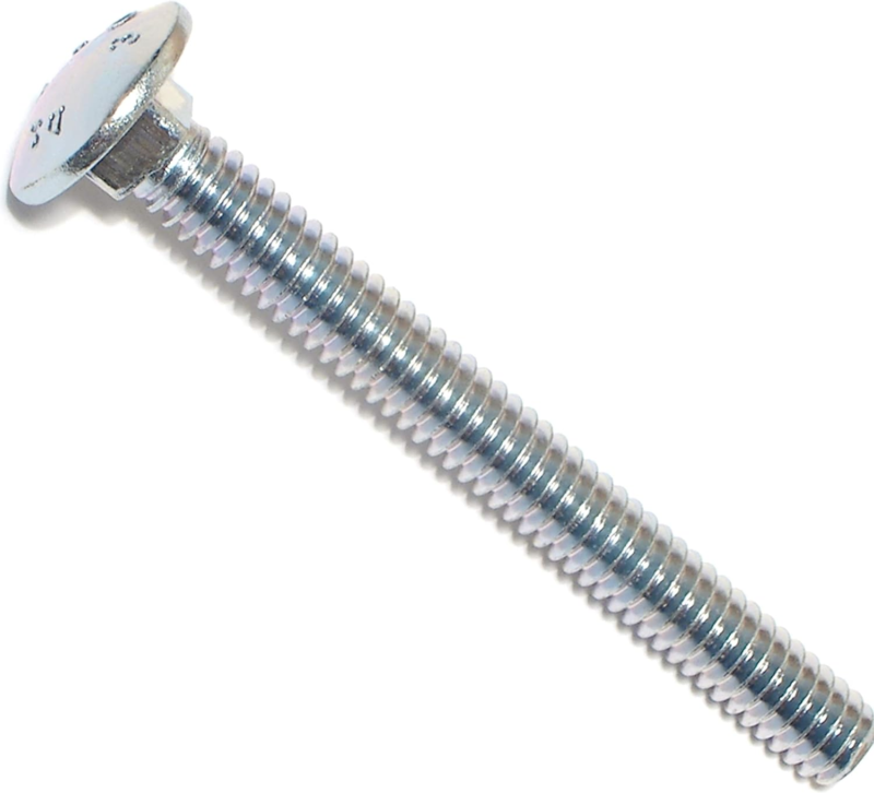 Carriage Bolts 1/4-20 x 2-1/2 Inch, 100 Pieces Pack