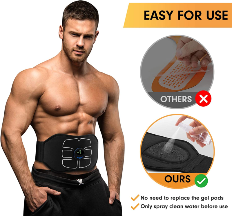 Portable Ab Stimulator and Toning Belt for Home Fitness