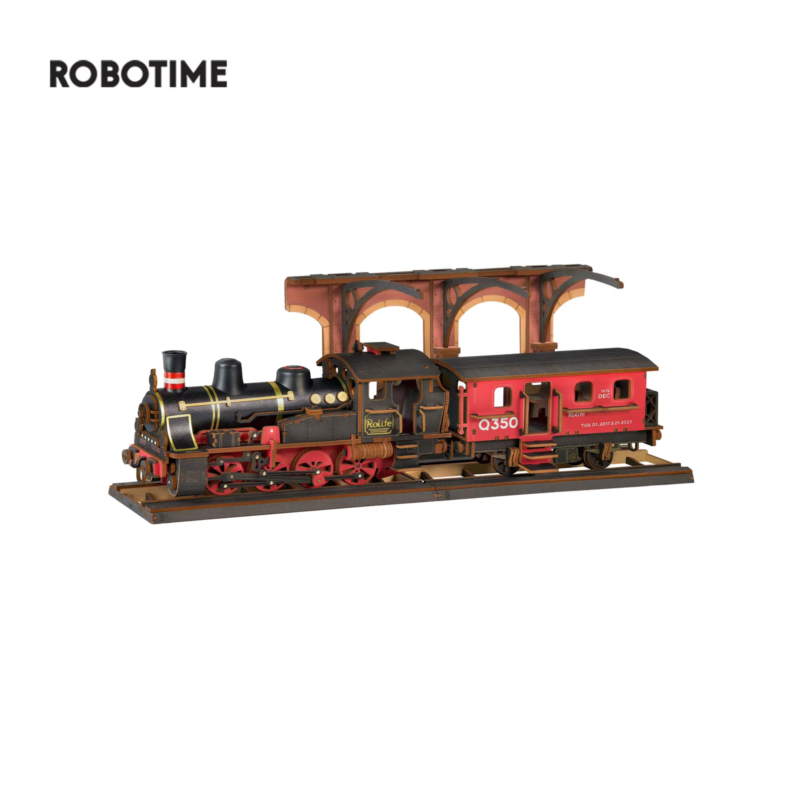 Rolife 3D Wooden Train Puzzle Model Easy Assembly Gift TGS01