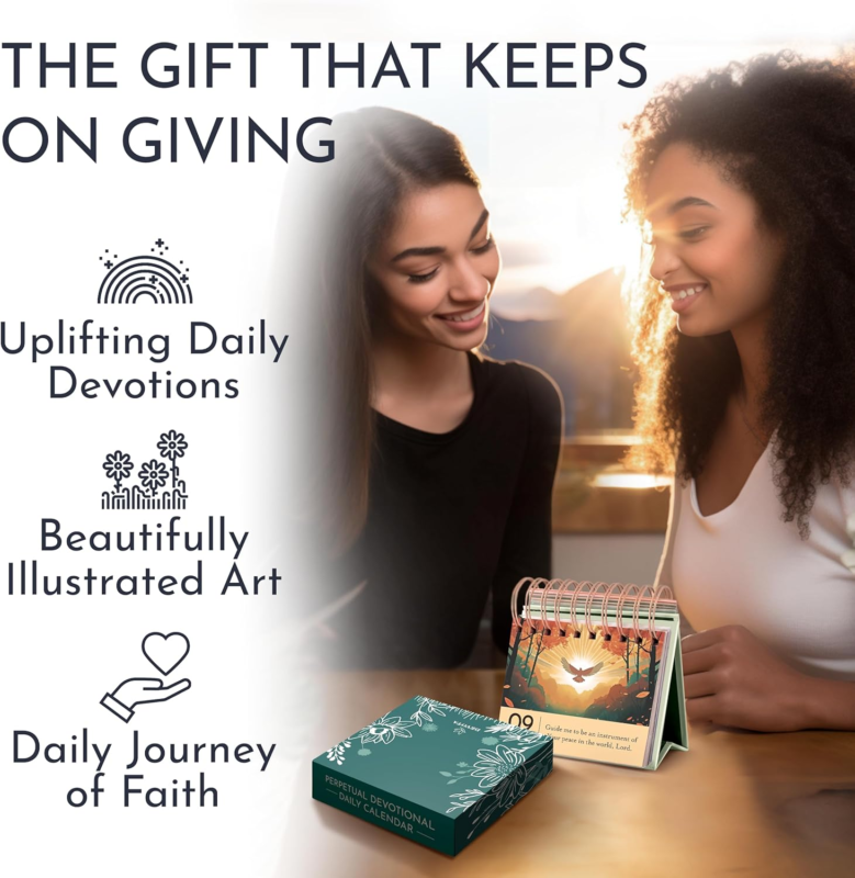 Inspirational Desk Calendar with Prayers and Blessings for Women