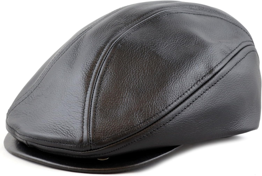 Premium Quality Genuine Leather Gatsby Ivy Soft Ascot Hat - Made in USA