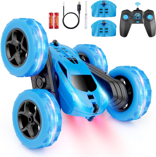 Remote Control Car for Kids Ages 6+ Stunt Car Toy 4WD Double Sided 360° Rotating