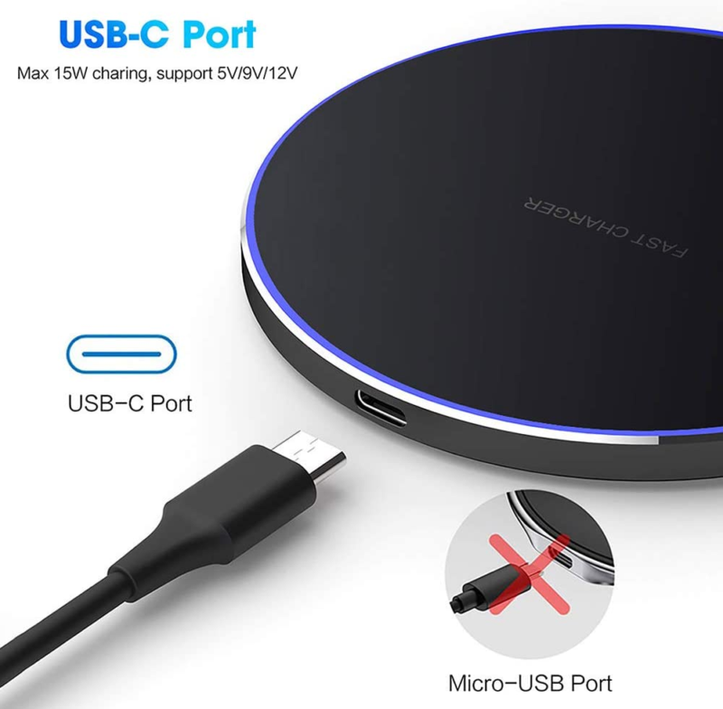 20W Fast Wireless Charging Pad for iPhone, Samsung, and Pixel Devices