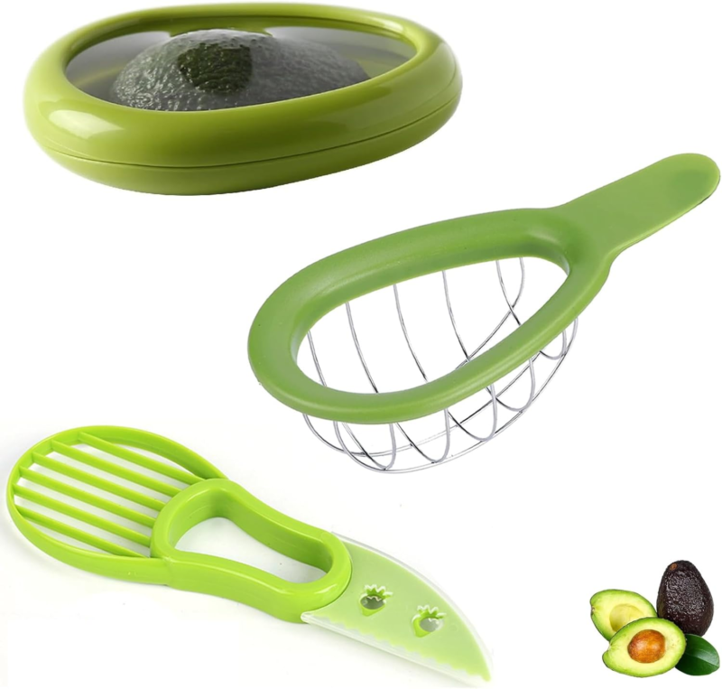 3-Piece Avocado Slicer Set with Saver, Peeler, and Cutter Kitchen Tools