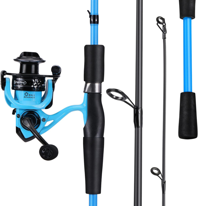 Fishing Rod and Reel Combo, Medium Fishing Pole with Spinning Reel