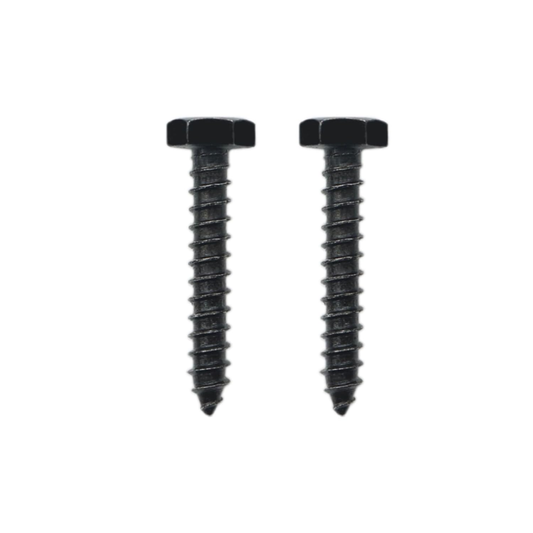 25PCS 1/4" x 1-1/2" Black Stainless Steel Lag Bolts with Washers