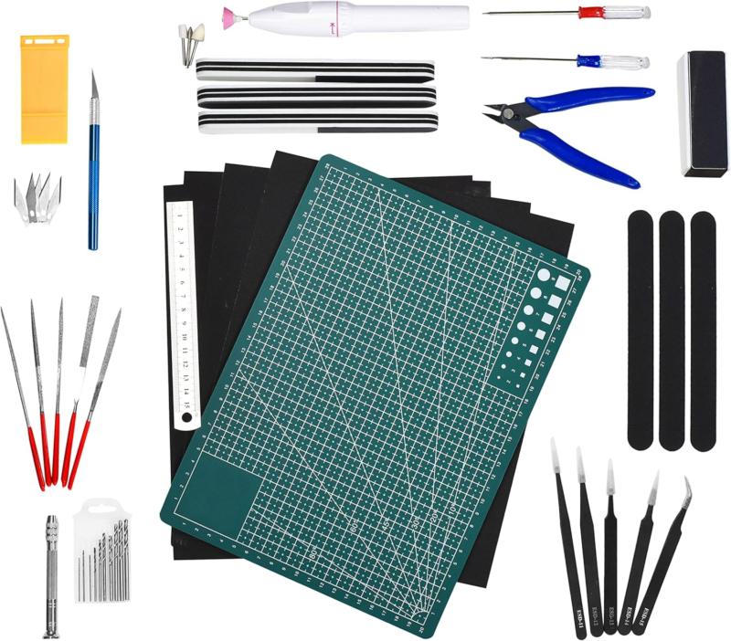 33-Piece Premium Model Tool Kit for Hobby Building