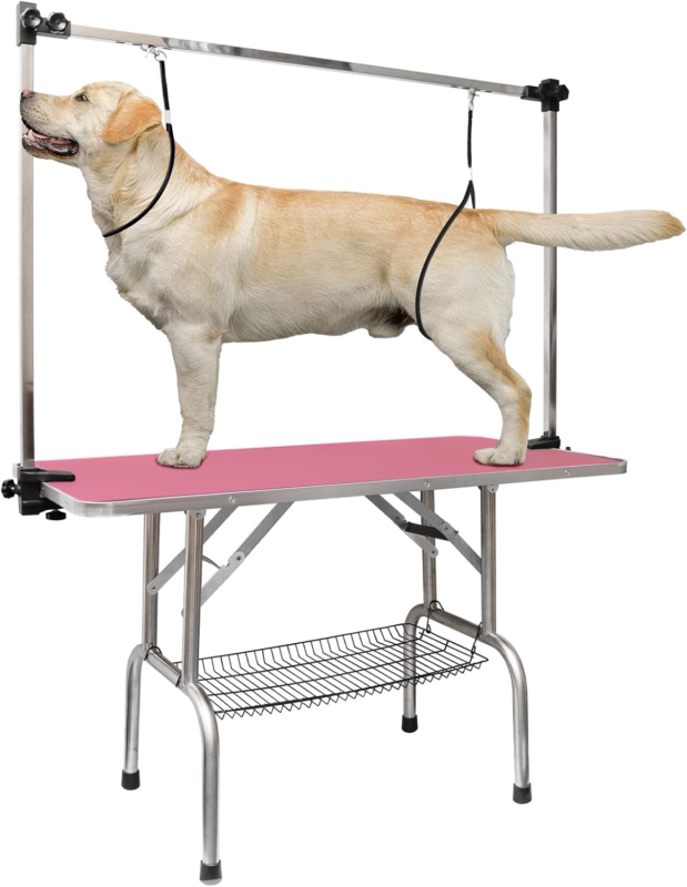 36 Inch Dog Grooming Table,Adjustable with Arm/Noose/Mesh Tray