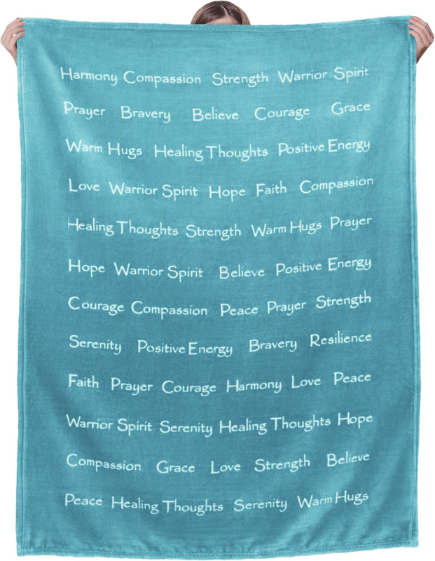 Inspirational Healing Throw Blanket - Thoughtful Gift for Comfort and Care