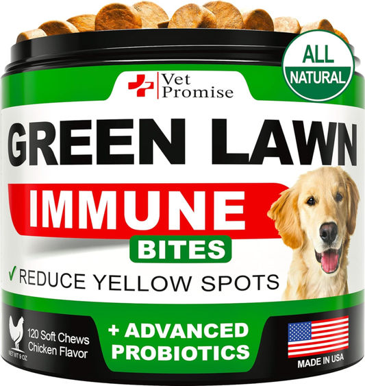 Grass Burn Spot Chews for Dogs - Dog Urine Neutralizer for Lawn - Made in USA