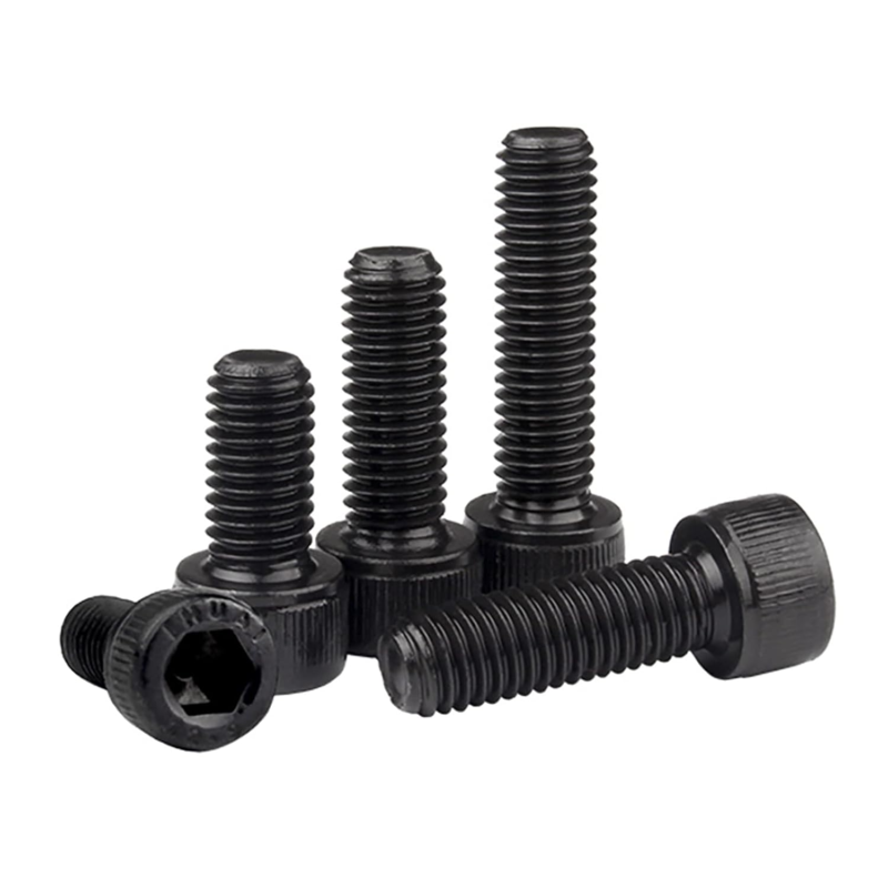 125PCS M3 Hex Socket Head Cap Screws, Grade 12.9 Steel, Black Oxide Finish