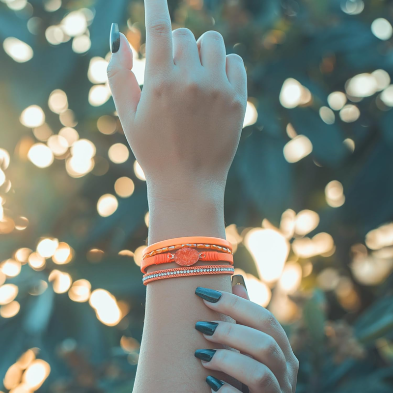 Boho Leather Wrap Bracelet with Magnetic Clasp