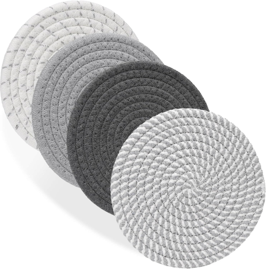 7" Heat Resistant Trivets and Hot Pads for Kitchen Essentials