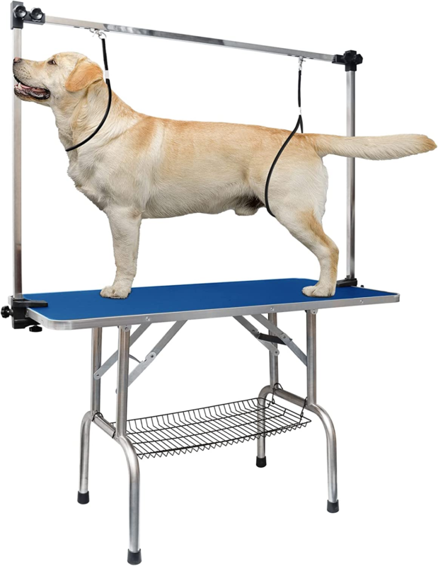 36 Inch Dog Grooming Table,Adjustable with Arm/Noose/Mesh Tray