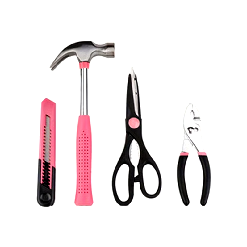 39-Piece Pink Tool Kit for Women - Essential Tools for Home and Office