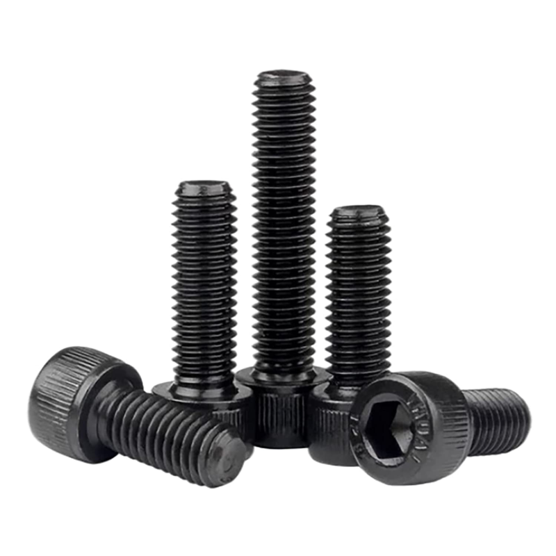 125PCS M3 Hex Socket Head Cap Screws, Grade 12.9 Steel, Black Oxide Finish