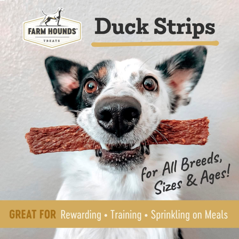 Natural Duck Treats for Dogs-100% Made from Humanely-Raised Ducks Made in USA