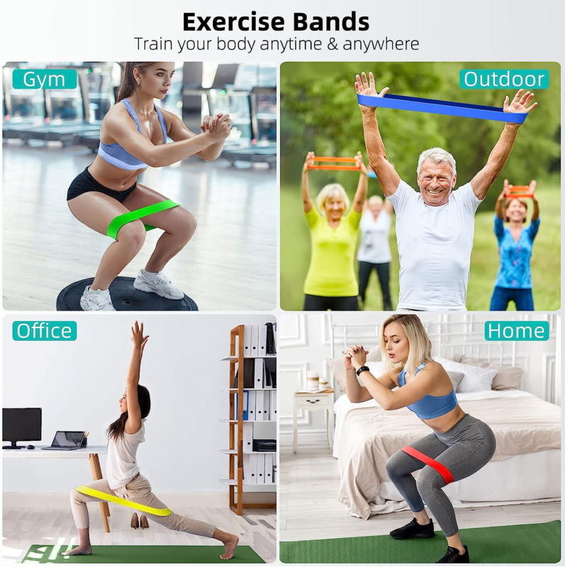 Resistance Bands Set for Exercise and Physical Therapy with Carry Bag