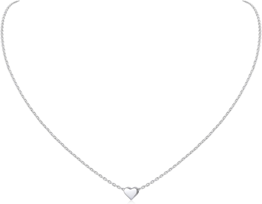 Personalized 925 Sterling Silver Dainty Pendant Necklace for Women with Gift Box