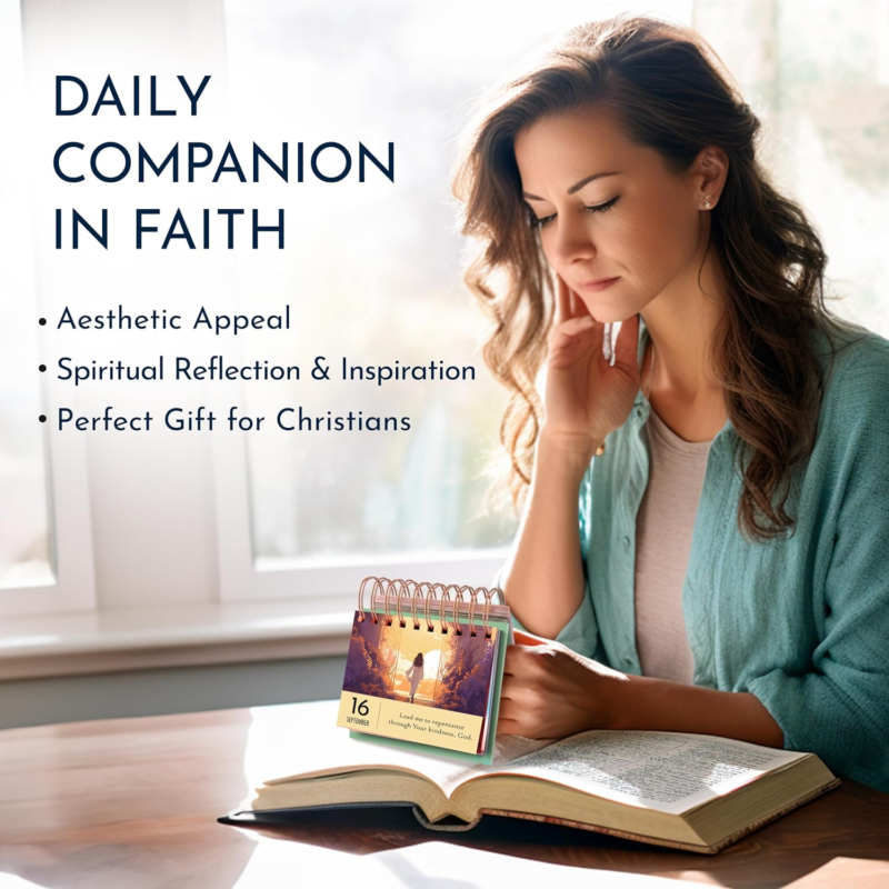 Inspirational Desk Calendar with Prayers and Blessings for Women