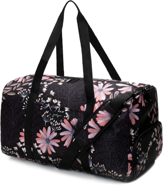 22" Ladies Large Duffel/Weekender Bag with Shoe Pocket 