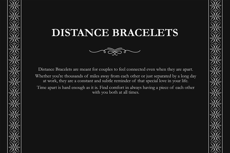 Smarter LifeStyle Elegant Couples His and Hers Distance Bracelets, Surgical Grad