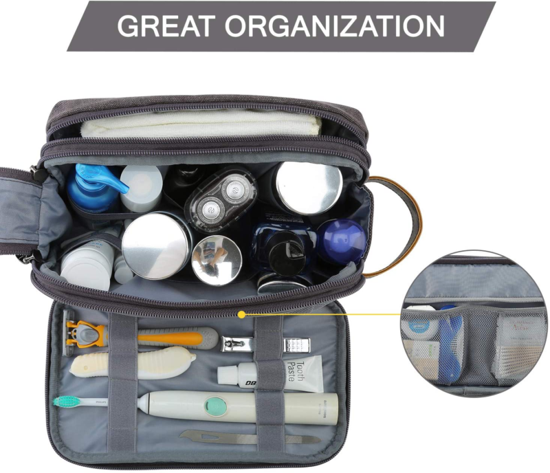 Toiletry Bag for Men, Travel Toiletry Organizer 