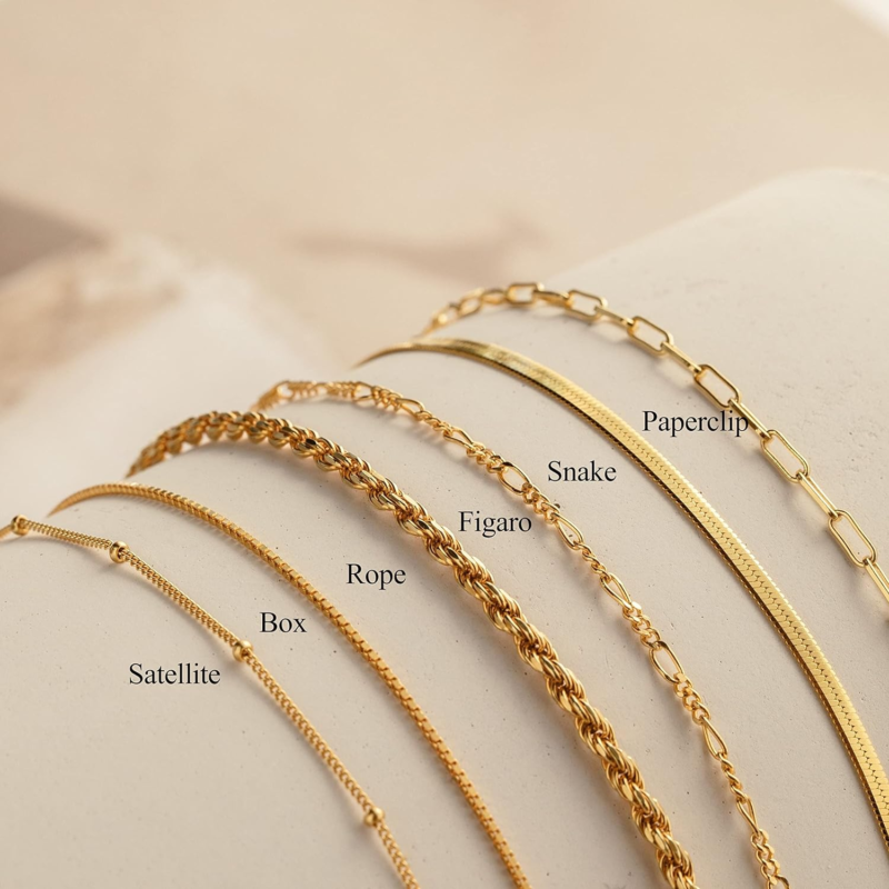 Women's 14K Gold Waterproof Stackable Bracelet Set - Fashion Accessories