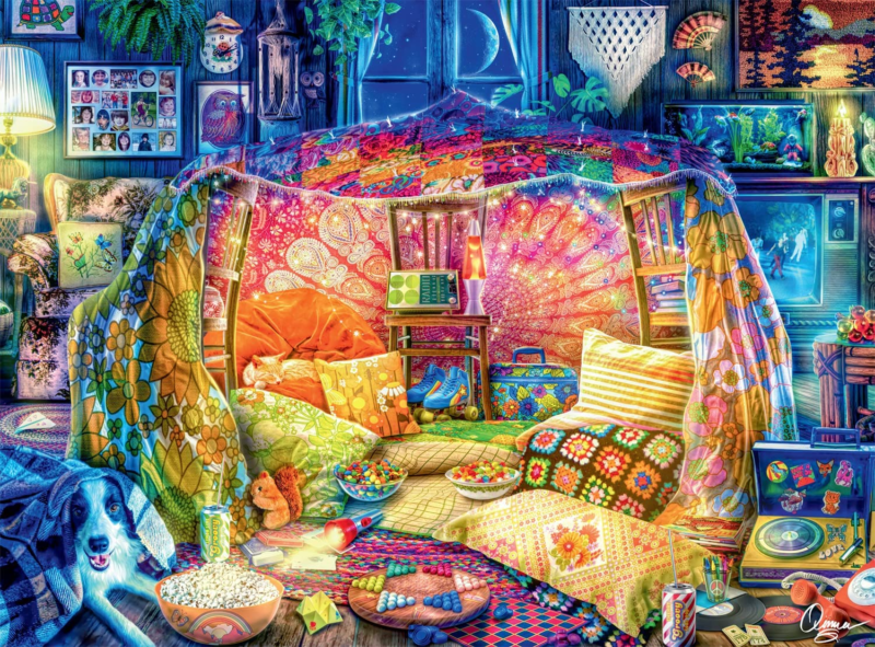 - Aimee Stewart - Blanket Fort 1979-1000 Piece Jigsaw Puzzle