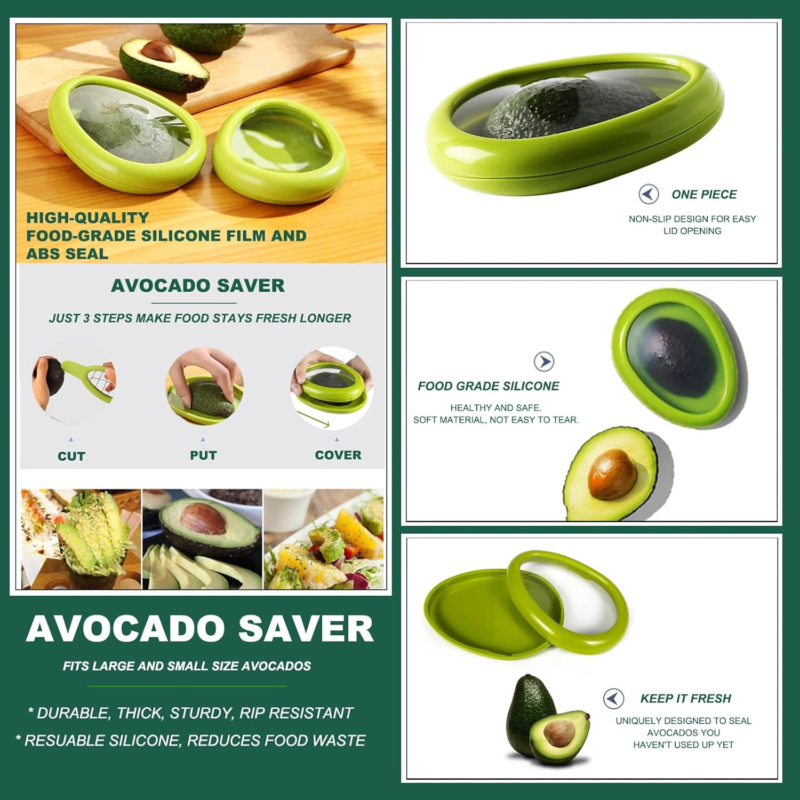 3-Piece Avocado Slicer Set with Saver, Peeler, and Cutter Kitchen Tools