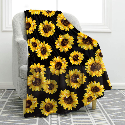 Sunflower Throw Blanket – Perfect Gift for Sunflower Lovers