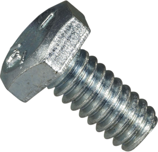 Coarse Hex Cap Screws, 1/4-20 x 1/2", 100-Pack