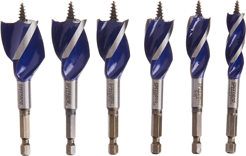 Drill Bit Set for Wood, 4-Inch, 6-Piece (1877239)