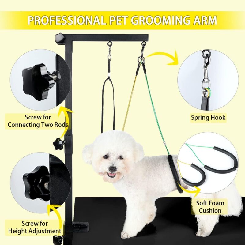 35" Adjustable Pet Grooming Table for Small Medium Dogs at Home