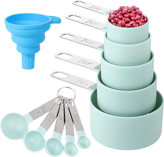Measuring Cups and Spoons Set of 10 Piece.