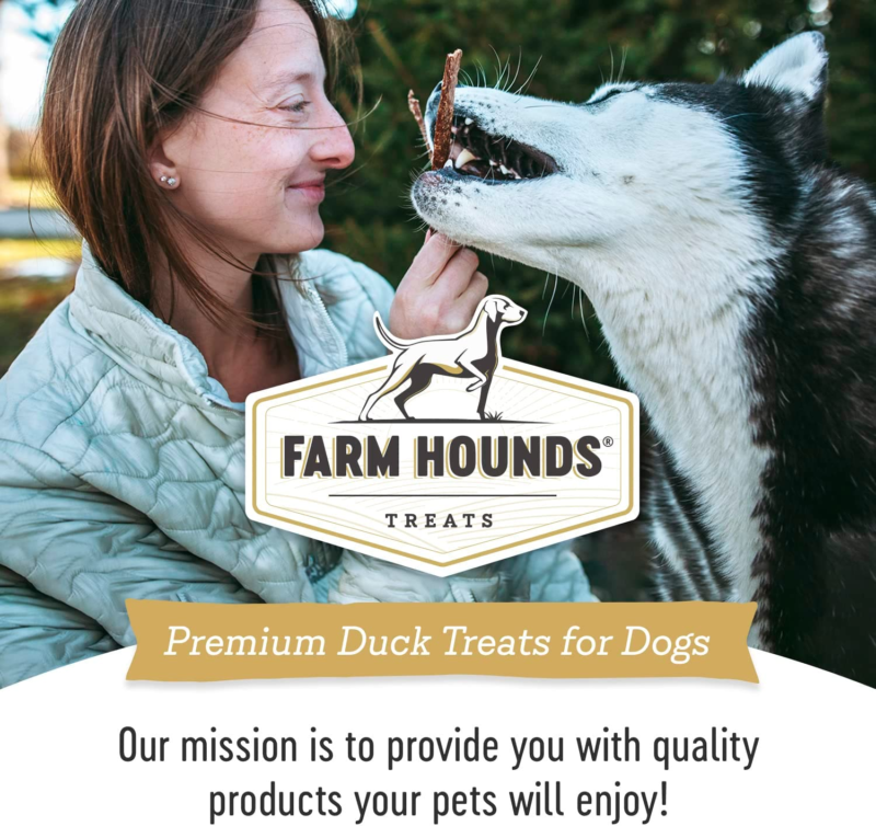 Natural Duck Treats for Dogs-100% Made from Humanely-Raised Ducks Made in USA