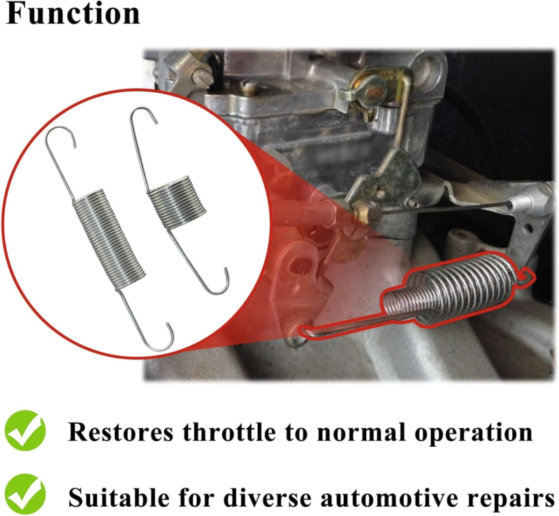 Throttle Return Springs Replacement - 12 Pcs, Durable & Reliable