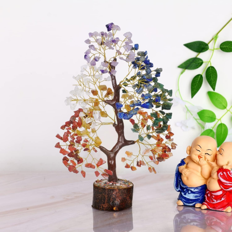 Seven Chakra Tree of Life - Crystal Tree for Positive Energy  