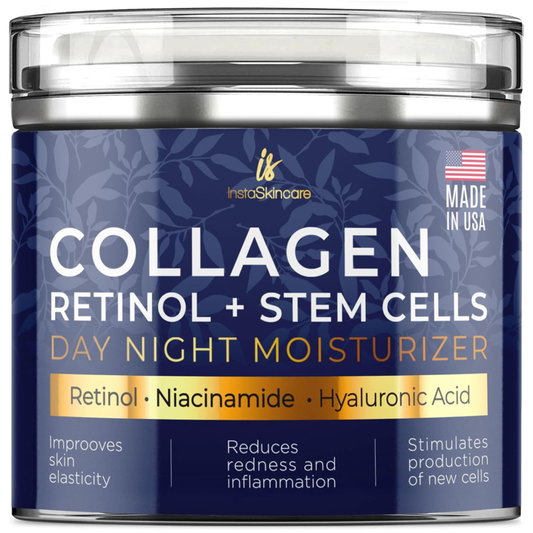 Collagen Face Cream with Airless Pump - Made in USA (1.7 Oz)