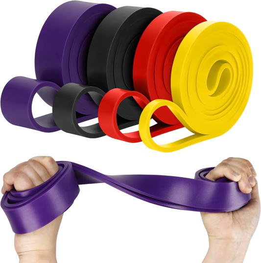 4 Resistance Bands of Varying Strength, for Working Out, Physical Therapy, Muscl