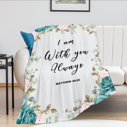 Bible Verse Throw Blanket Soft Flannel 50"X40"