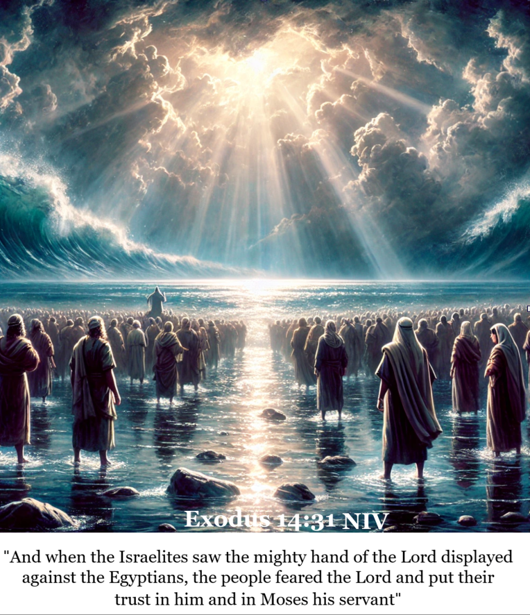 Exodus 14:31 NIV Poster