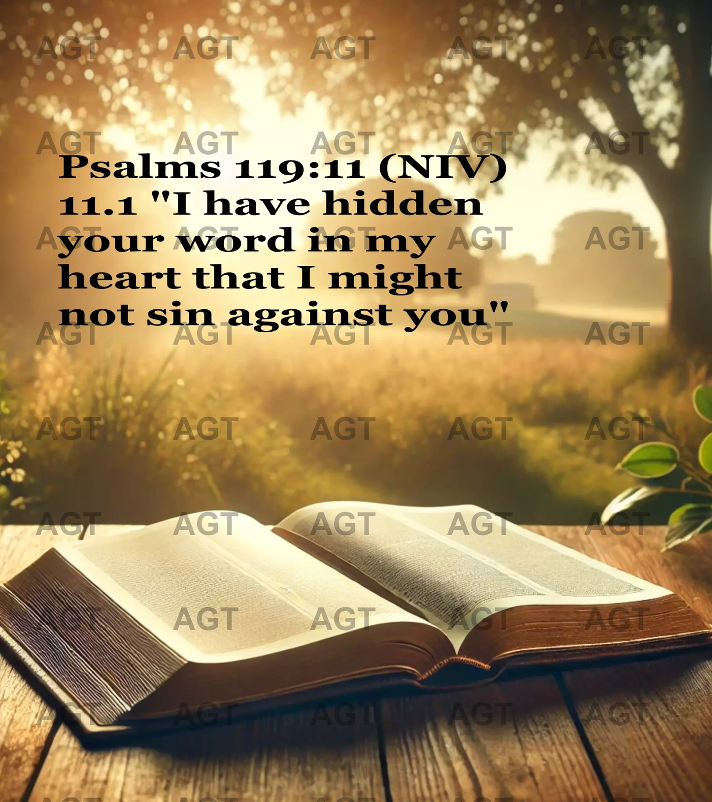 PSALMS 119:11 Poster