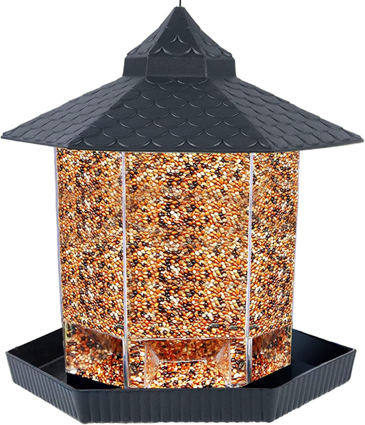 Wild Bird Feeder Hanging for Garden Yard outside Decoration,  Gazebo Birdfeeder