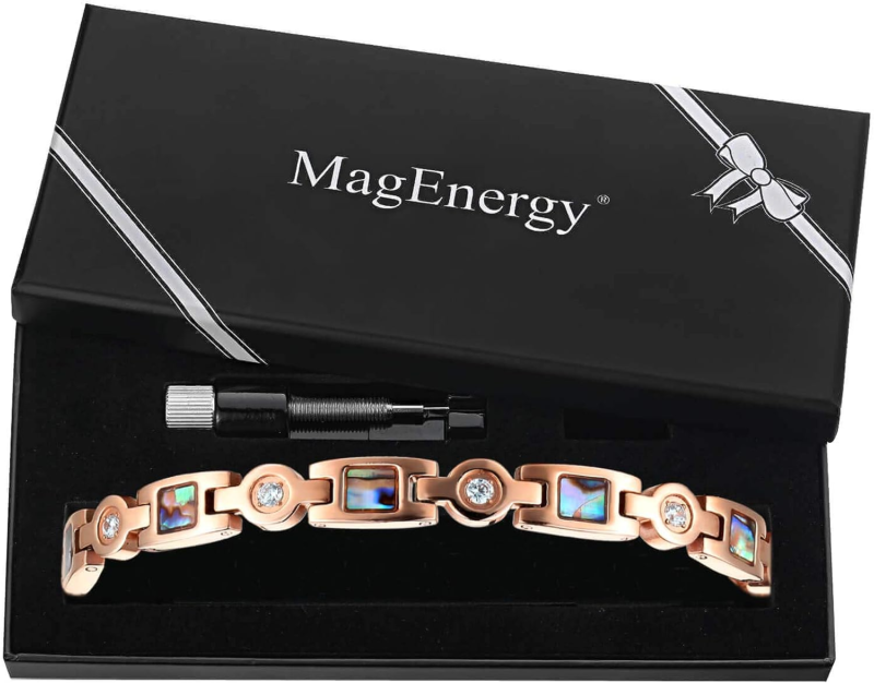 Magnetic Bracelet for Women,Titanium Steel, Adjustable Links  