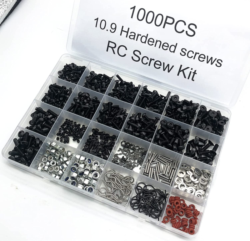 1000 Pcs Universal RC Screw Kit Screws Assortment 