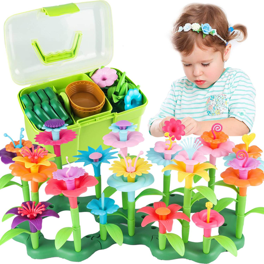 Flower Garden Building Toy Educational Activity Stem Toy(130 PCS) Age 3-6