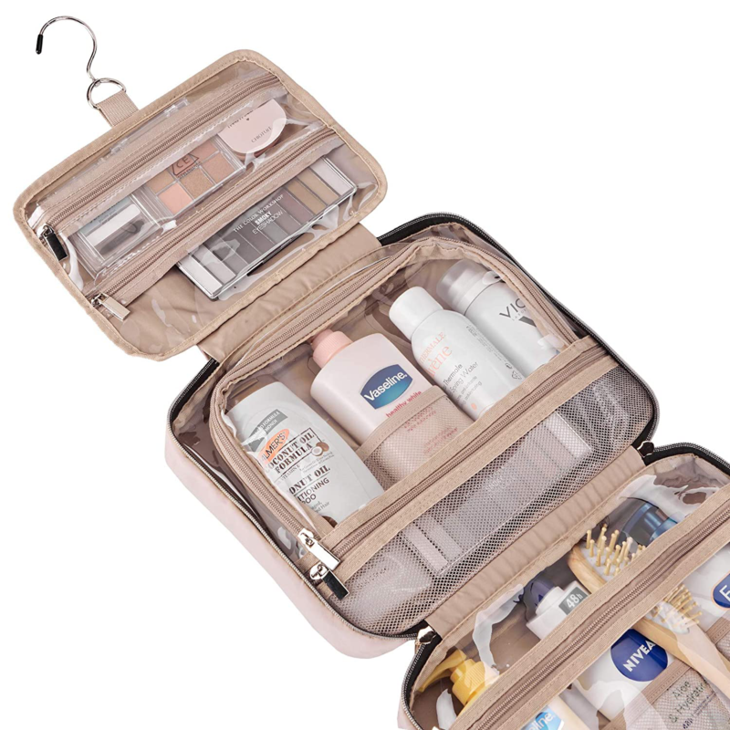 Large Hanging Travel Toiletry Bag, Portable Makeup Organizer 