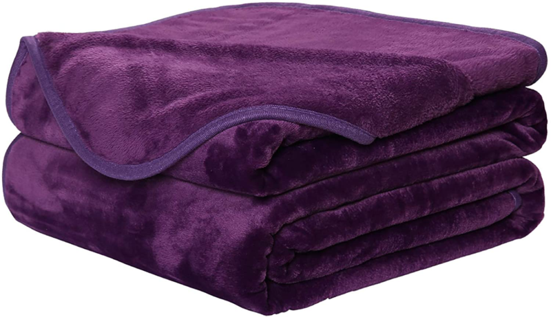 Soft Queen Size Blanket All Season Warm Microplush Lightweight Thermal Fleece 