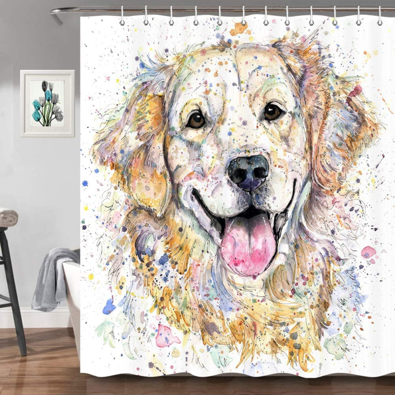 Golden Retriever Shower Curtain